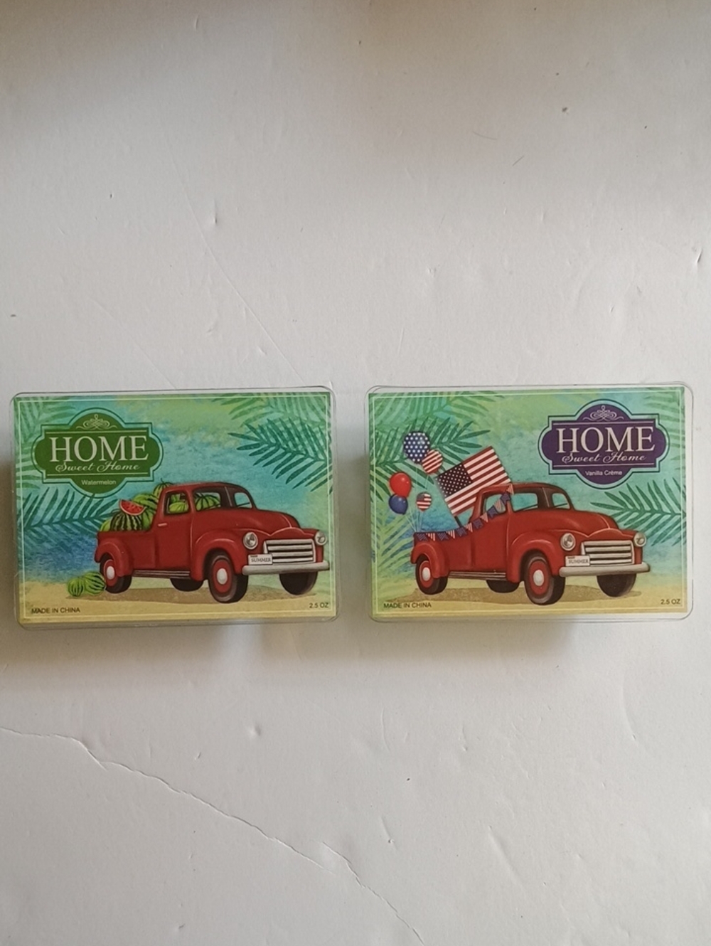 Home Sweet Home Candle Warmer Wax Melt Cubes (Set of 2), 2 Scents, Pre-owned